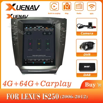 Bil autoradio Multimedie-Afspiller Til LEXUS IS250 2006-2012 bil GPS-navigation, radio 2din android MP3-afspiller lodret tv med DVD-p