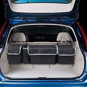 Bil bagsædet Multi Lommer Diverse opbevaringspose Køretøj Kuffert Tilbehør Arrangør Protektor for autostol Tilbage