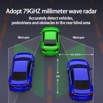Bil Blind Spot Monitoring for Trumpchi PHEV 2018 BSD BSA BSM Radar Detection System Mikrobølgeovn Sensor Assistent Kørsel Sikkerhed