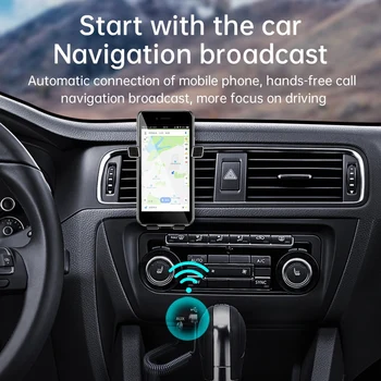 Bil Bluetooth-Modtager,Aux Bluetooth-Kabel til Bilen 3,5 mm Jack 5.0 Modtager Højttaler Lyd Musik-Senderen