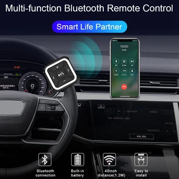 Bil Bluetooth Receiver Fjernbetjening med Clips til Trådløse Hovedtelefoner Audio-Adapter til Bilen Hjem til Hånd-Gratis Opkald