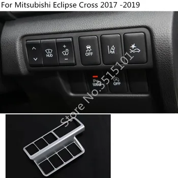 Bil body styling dække foran tåge lys skifte indvendige Trim ramme lampe panel 1stk For Mitsubishi Eclipse på Tværs af 2017 2018 2019 2020