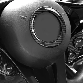 Bil Carbon Fiber Rattet Dekoration Ring Dække Trim Klistermærke til Benz, Smart 453 Fortwo Forfour-2020