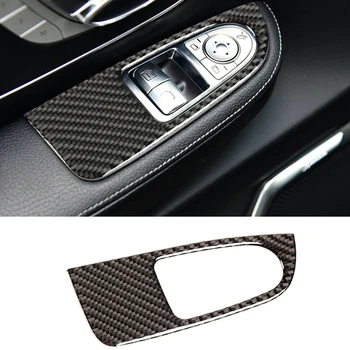 Bil Carbon Fibler Vindue Lift-Knappen for at Skifte Cover Frame Trim til Mercedes Benz V-Klasse-2020