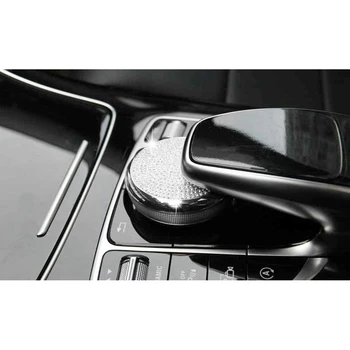 Bil Center Styre Musen Mms-Knap Knappen Diamant Cover Trim til Mercedes Benz C E GLC Klasse W205 W213 X253
