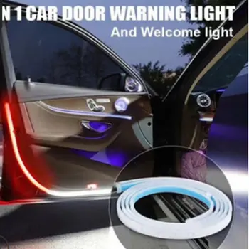 Bil Døren Anti-kollision Dekoration Atmosfære Streamer Strobe Lys Stribe Vandtæt Stroboskopisk Effekt Lampe