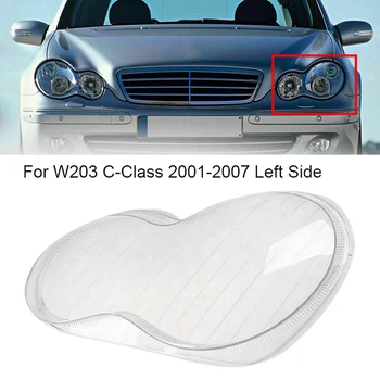 Bil Foran Lygten Klar Linse Lampeskærm Shell Cover til Mercedes Benz 2001-2007 W203 C-Klasse 180 200 230 260 280