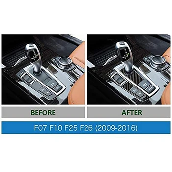 Bil Gearskifte Panel Frame Mærkat Indvendig Klistermærker til BMW 5-Serie F07 F10 X3 X4 F25 F26 2009-2016