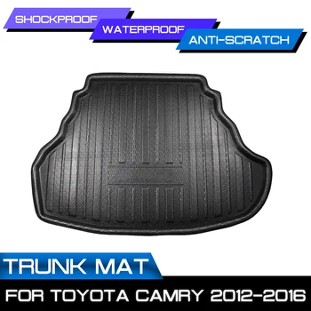 Bil gulvmåtte Tæppe Bag Kuffert Anti-mudder Dækning For Toyota Camry 2012 2013 2016