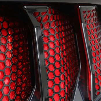 Bil Hale Lys Dækning Bageste Hale Lampe blinklys Mærkat 3D Honeycomb for Ford Mustang 2018-2020