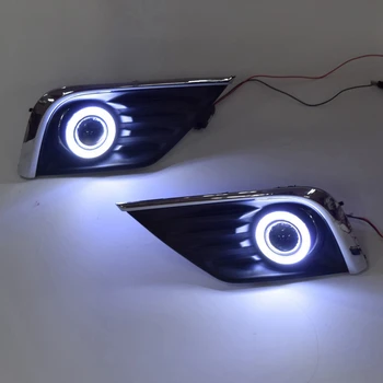 Bil LED Dagtimerne Kører Lampe COB Angel Eye Tåge Lys for Nissan Altima 2016-2018