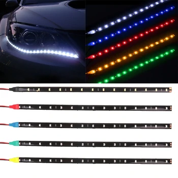 Bil LED Strip Styling Dekorative Omgivende Lys 30CM 15 SMD Vandtæt LED-Lampe R9CC