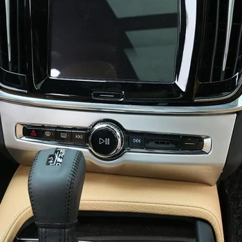 Bil Lyd Switch Panel Center Konsol Dække Trim for Volvo XC60 2018 2019 Dekorative Styling