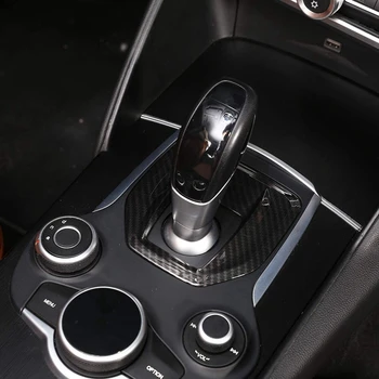 Bil reservedel til Alfa Romeo Giulia Stelvio 2017-2019 Center Konsol Gear Shift Panel Dækker Trim Tilbehør