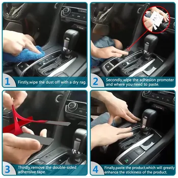 Bil Start Keyhole Panel Frame Trim Decal Carbon Fiber Sticker Til Subaru Forester 2013-2018 Styling Tilbehør