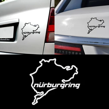 Bil Styling Road Racing Nürburgring Kreative Mode Vinduet Klistermærker Decal