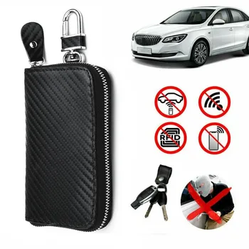 Bil-Tasten RFID-Signal Blocker Tilfælde Faradays Bur Fob Pose Keyless Blokering Taske, Bil Tilbehør