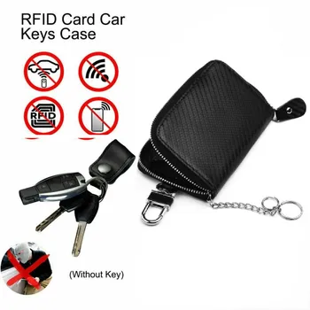 Bil-Tasten RFID-Signal Blocker Tilfælde Faradays Bur Fob Pose Keyless Blokering Taske, Bil Tilbehør