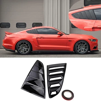 Bil Tuning Side luftskrue Dække Bageste Fjerdedel Vindue Lameller Spoiler Scoops for Ford Mustang -2020