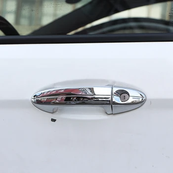 Bil Udvendige dørhåndtag Cover Sticker til Ford Fiesta 2009 2010 2011 2012 Tilbehør