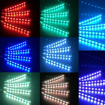 Bilens Interiør Atmosfære LED RGB Strip Baggrund For Toyota Camry Corolla RAV4 Yaris Highlander Land Cruiser PRADO Vios Vitz Reiz
