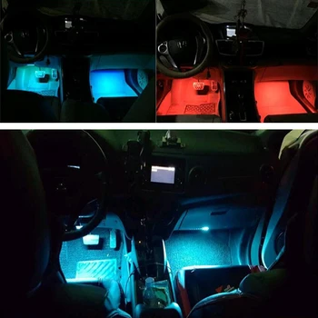 Bilens Interiør Atmosfære LED RGB Strip Baggrund For Toyota Camry Corolla RAV4 Yaris Highlander Land Cruiser PRADO Vios Vitz Reiz