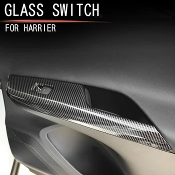 Bilrude Glas Løft Panel Glas Vindue Lift-Kontakten Dekorative Dækning for Toyota Harrier 2020 Hånd Kørsel