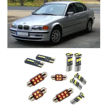 Biludstyr Bil Led Interiør Lys Kit Til BMW E46 fejlfri, Hvid 6000K Super Lyse