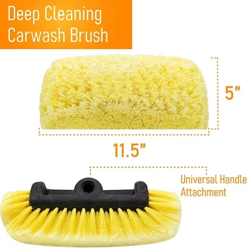 Bilvask børstehoved for Detaljer Vask af Biler, Både, Campingvogne, atv ' er, eller Off-Road Biler, Super Bløde Børster til Bunden Resista
