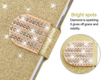 Bling Glitter Kvinders Wallet Læder Flip Case Stå Cover Til Samsung Galaxy A30 A30S A40 A50 A50S A70 A70S A51 A71 A81 A91 4G