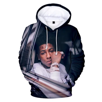 Blueface Print Hip-Hop Rap Trendy Fashion Street Sweatshirt 3D-Hætteklædte Mænd/Kvinder Afslappet Behagelig Mænds Store Hættetrøje