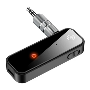 Bluetooth-5.0 Modtager Sender 2-i-1 Wireless Audio Adapter 3,5 mm Stik til Bilen, Musik, Audio-Aux-Hovedtelefon Håndfri
