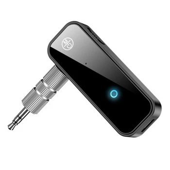 Bluetooth-5.0 Modtager Sender 2-i-1 Wireless Audio Adapter 3,5 mm Stik til Bilen, Musik, Audio-Aux-Hovedtelefon Håndfri
