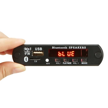 Bluetooth-5.0 MP3 Dekoder yrelsen DC 5V-12V Bil FM-Radio Modul Støtte TF USB-AUX-Bil-Telefon