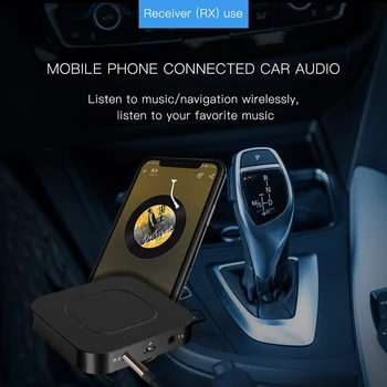 Bluetooth-5.0 o Receiver Transmitter RCA AUX 3,5 MM USB-Musik Stereo Trådløse Adaptere til Bilen, TV på PC Højttaler