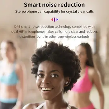 Bluetooth-5.0 Øretelefon Øretelefoner Intelligent Touch Control-Headset, Håndfri Ægte Trådløse Øretelefoner Med Mikrofon Til Mifo