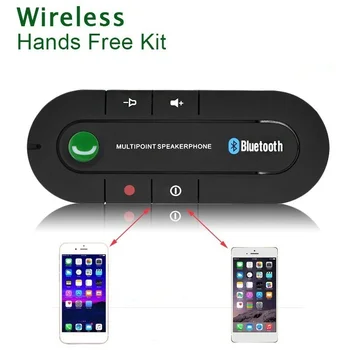 Bluetooth Car Kit Højttaler Trådløse EDR Bluetooth-Modtager Håndfri-Multipunkt-Højttaler MP3-musikafspiller solskærm Adapter