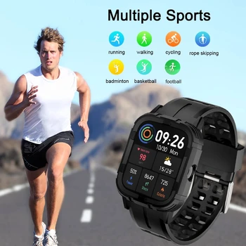 Bluetooth telefonopkald Smart Ur Mænd Vandtæt Sport Fitness Ur Sundhed Tracker Weather Display 2021 Nye smartwatch Kvinde