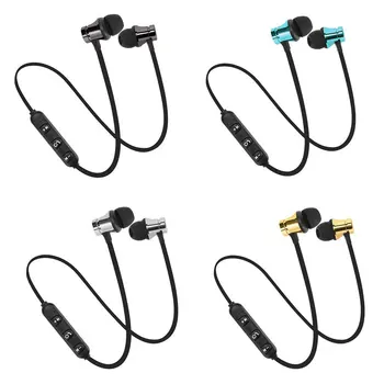 Bluetooth-V4.2 Magnetiske Trådløse Hovedtelefoner Sport Øresnegl I Øret Headsettet Musik-Voice Control Støjreduktion Med Mikrofon Mic
