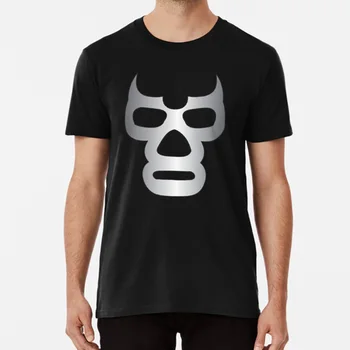Blå Demon T-Shirt Blå Mexico Maske Demon Wrestling Lucha Libre