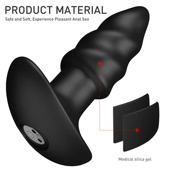 Blød silikone el-prostata-orgasme mandlige onani anal toy machine