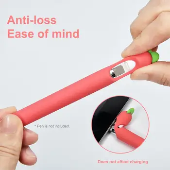 Blød Silikone-Kompatible Apple 1/2 Penalhus Kompatibel Til Tabletten Touch-Pen Stylus Beskyttende Hylster Dække