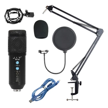 BM858 Mikrofon Kit Studio USB Computer Kondensator Mikrofon med Justerbar Arm Stå Shock Mount til YouTube
