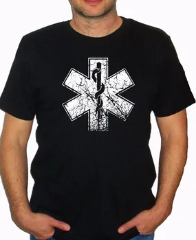 Bomuld Mænd Tøj Mandlige Slim Fit T-Shirt Til Sommeren Afslappet Paramediciner Nødlidende Se Medic Trykt T-Shirt