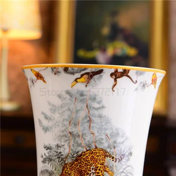 Bone China Nordiske Vase Høj Kvalitet På Glasur Keramik Flower pot Office til Hjemmet Dekoration Vase Tørre Blomst Tilbehør Moderne