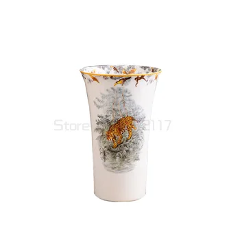 Bone China Nordiske Vase Høj Kvalitet På Glasur Keramik Flower pot Office til Hjemmet Dekoration Vase Tørre Blomst Tilbehør Moderne