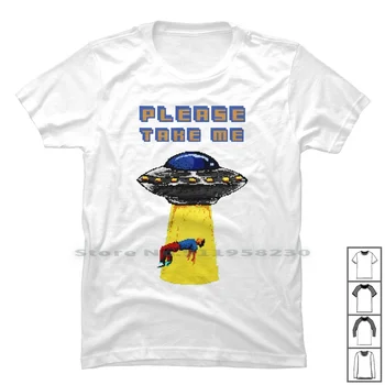 Bortførelse T-Shirt, Bomuld Populære Tage Ufo Ligge Ali Alder Mig