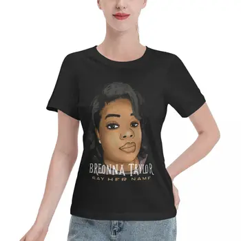Breonna Taylor Siger Hendes Navn Breonna Taylor Animationsfilm T-Shirt i Overstørrelse, Kvinder T-Shirt Tøj Par T-Shirt