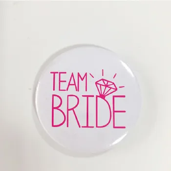 Bride At Være Brudepige Metal Safety Needle Runde Badge Bryllup Bachelorette Engagement Høne Part Dekoration Af Forbrugsstoffer