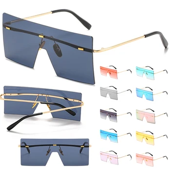 Brillerne rammeløse glas uregelmæssige klassiske retro briller Camping 2021 Nye Mode solbriller udendørs rejse stranden Dropshipping